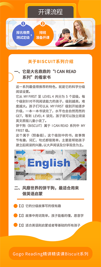 官宣 | GogoReading分级英语精读课Biscuit系列线上免费体验学习了！