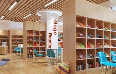 分级书柜选择书籍